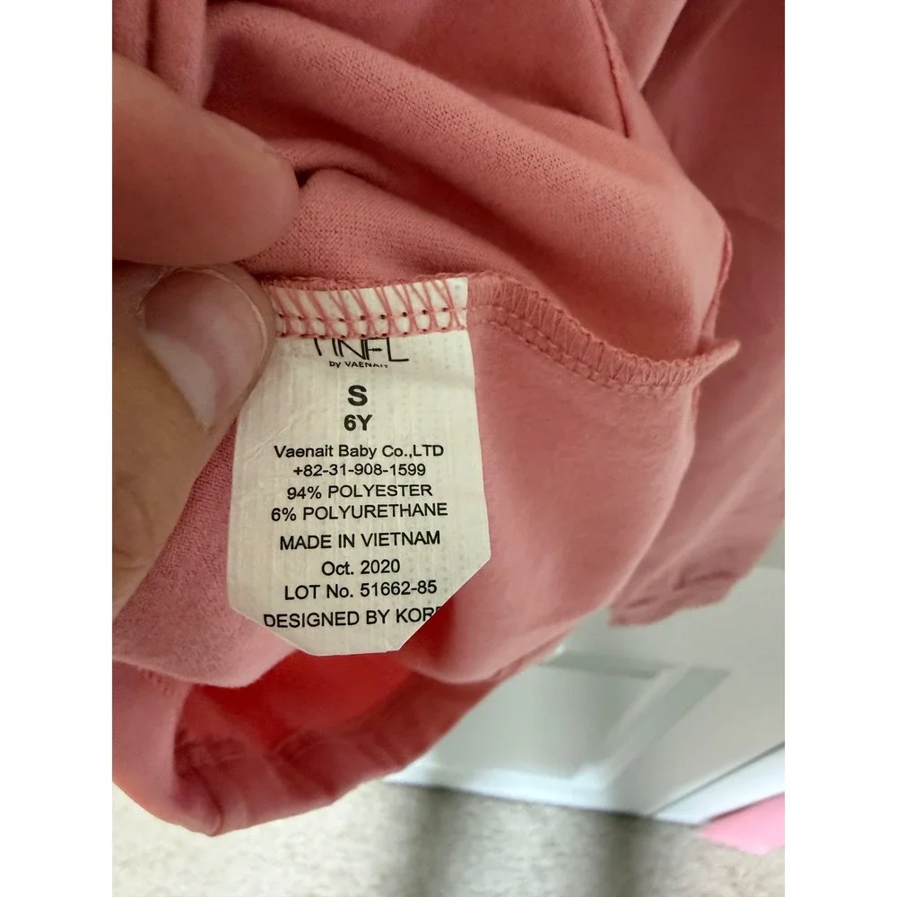 TINFL Vaenait Kids Aeroheat Extreme Thermal Pajama Set Pink Size 6Y NEW